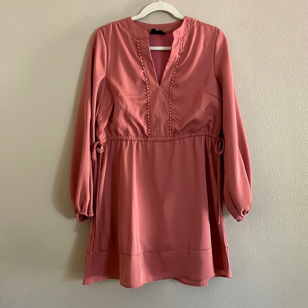 Heyson medium pink long sleeve dress
